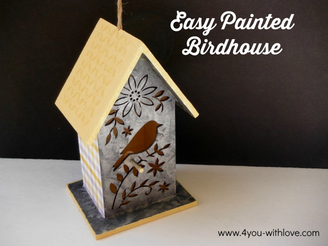 Easy Painted Birdhouse