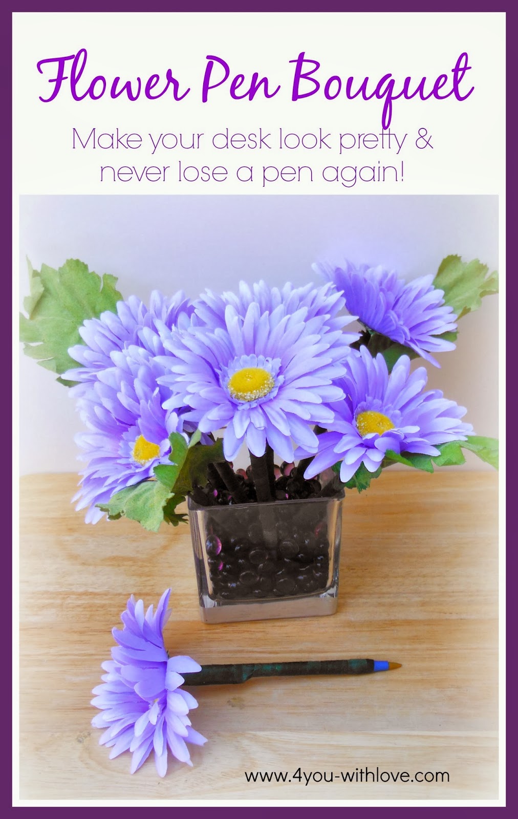 Flower Pen Bouquet (#craftmonthlove)
