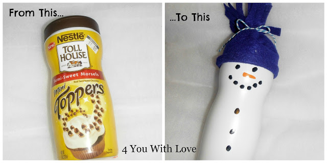 Homemade Holiday Inspiration Day 16 – Recycled Snowman
