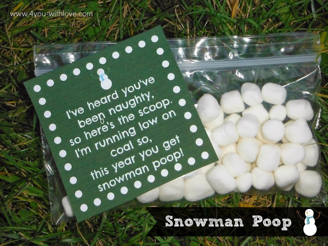 Snowman Poop (#Homemade Holiday)