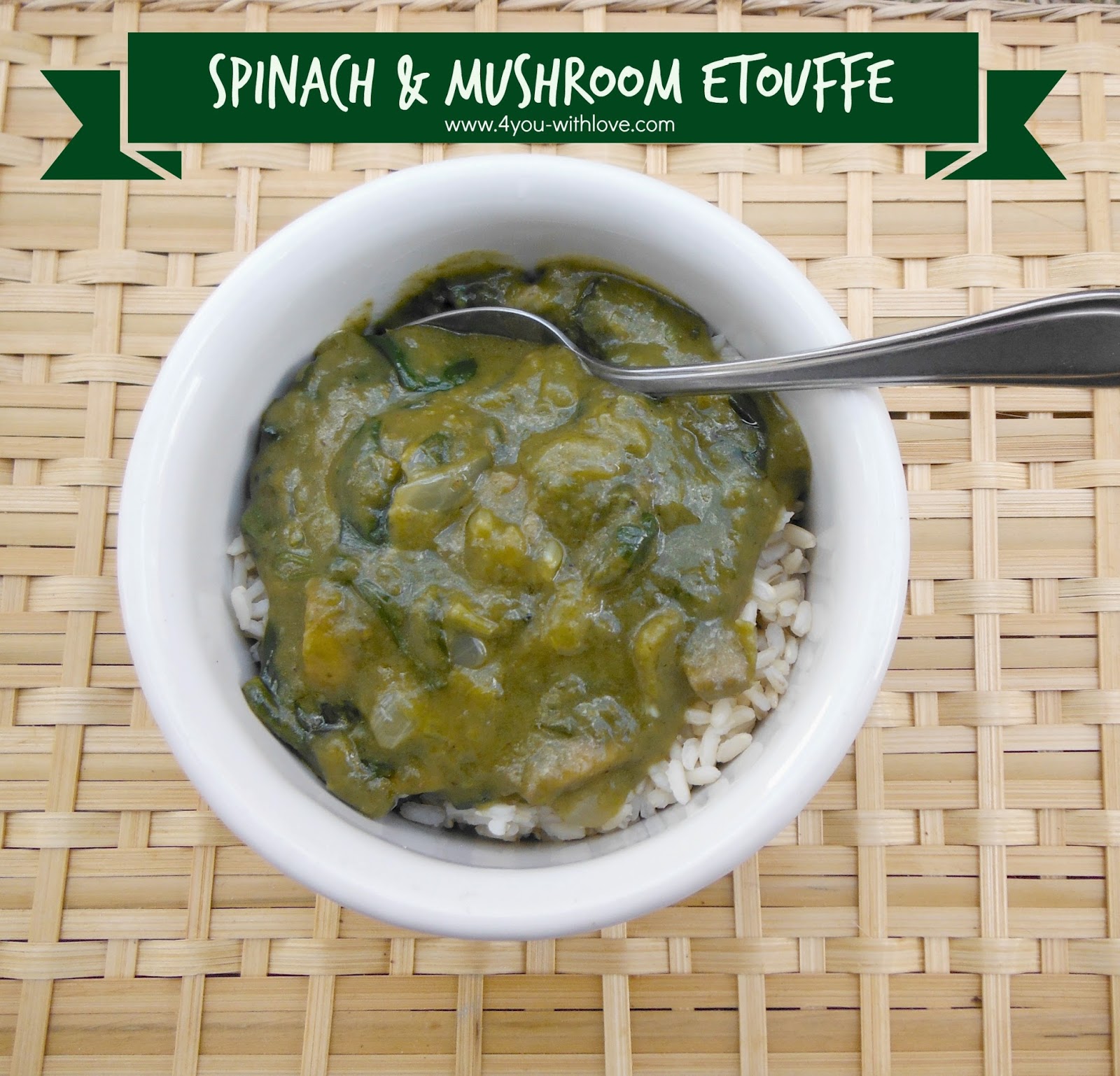 J Gumbo Inspired Spinach & Mushroom Etouffe