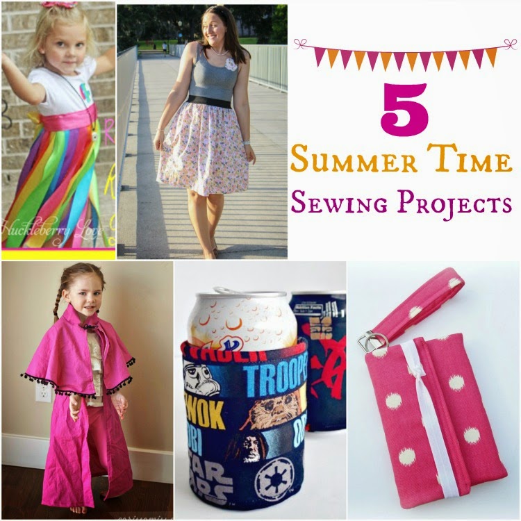 5 Summer Time Sewing Projects & The Project Stash Link Party