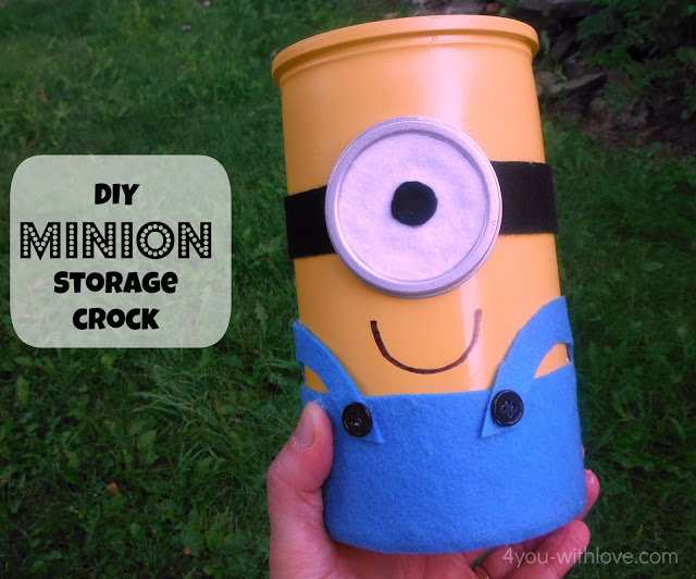 DIY #Minion Storage Crock