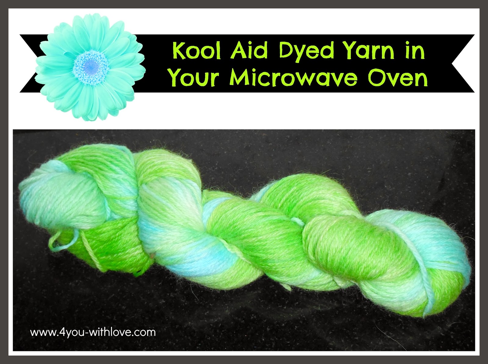Kool Aid Dyed Yarn in Your Microwave + My Favorite Bloggers Celebrate Spring