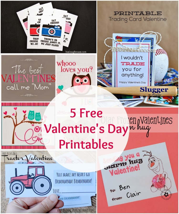 5 Free Valentine Printables + The Project Stash Link Party