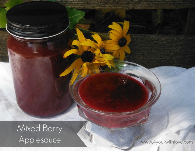 Party Thyme, Preserving the Summer – Mixed Berry Applesauce