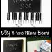 DIY Piano Memo Board (A Craft Tutorial)
