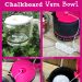 DIY Chalkboard Yarn Bowl - Great for Pet Owners